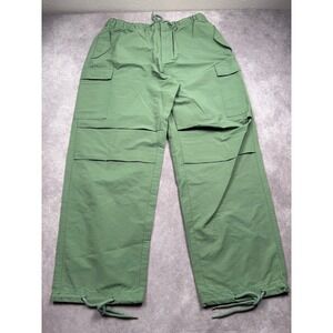 NWT Deus Ex Machina Remi Cargo Utility Drawstring Pants Loden Frost Green Men M